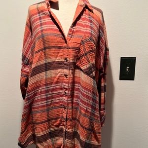 Free People Plaid Shirt